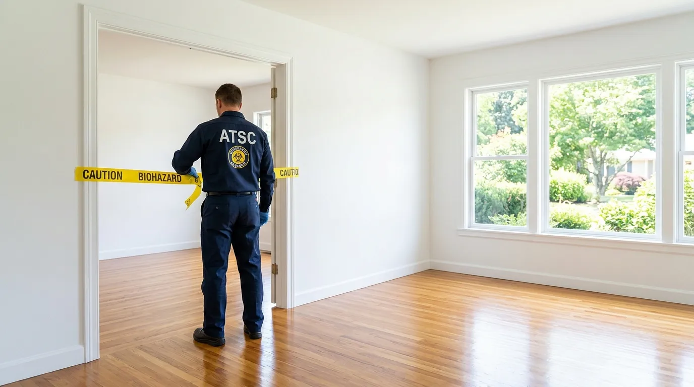 Certified biohazard cleanup crew performing Crime Scene Cleanup in Mahtomedi